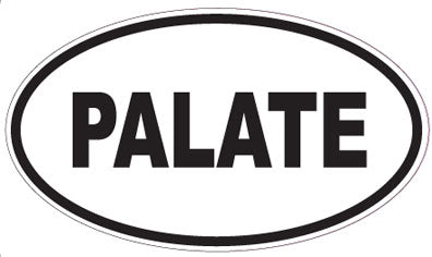 PALATE - Oval Sticker
