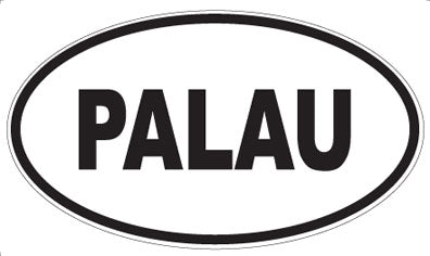 PALAU - Oval Sticker