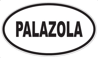 PALAZOLA - Oval Sticker