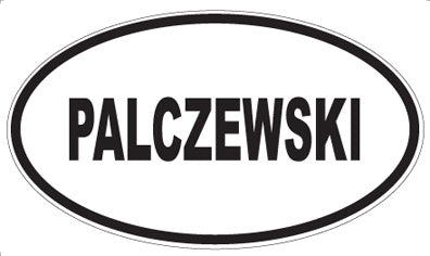 PALCZEWSKI - Oval Sticker