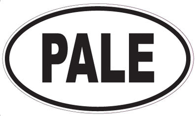 PALE - Oval Sticker