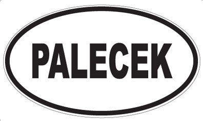 PALECEK - Oval Sticker