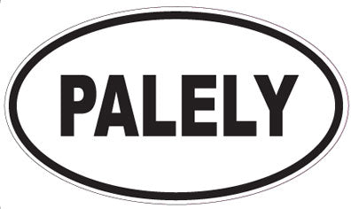 PALELY - Oval Sticker