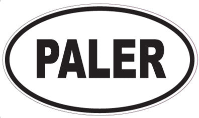 PALER - Oval Sticker
