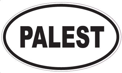 PALEST - Oval Sticker