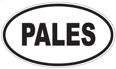 PALES - Oval Magnet