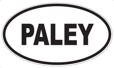 PALEY - Oval Sticker