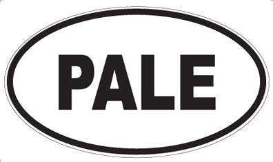 PALE - Oval Magnet