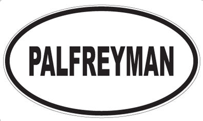 PALFREYMAN - Oval Magnet