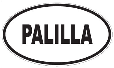 PALILLA - Oval Sticker
