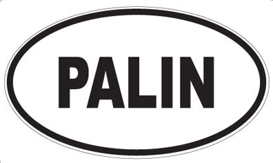 PALIN - Oval Magnet
