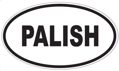 PALISH - Oval Sticker