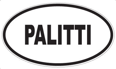 PALITTI - Oval Sticker