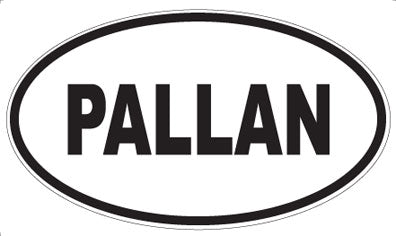 PALLAN - Oval Sticker
