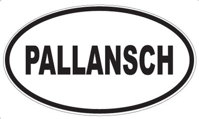 PALLANSCH - Oval Sticker