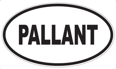 PALLANT - Oval Sticker