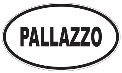 PALLAZZO - Oval Sticker