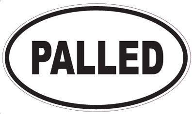 PALLED - Oval Sticker