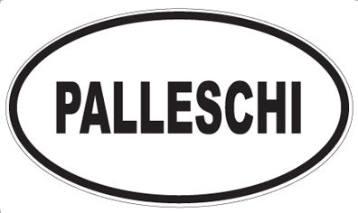 PALLESCHI - Oval Sticker