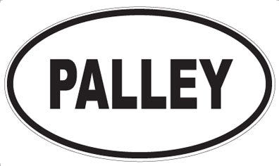 PALLEY - Oval Sticker