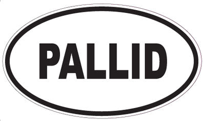 PALLID - Oval Sticker