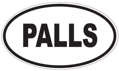 PALLS - Oval Sticker