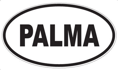 PALMA - Oval Sticker
