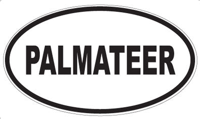 PALMATEER - Oval Sticker