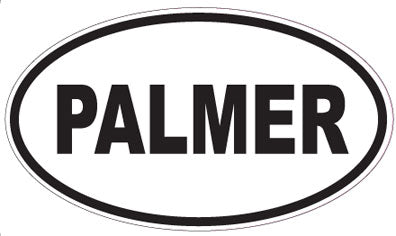 PALMER - Oval Sticker
