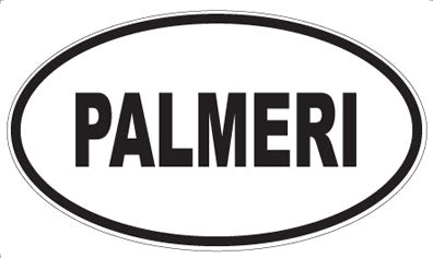 PALMERI - Oval Sticker