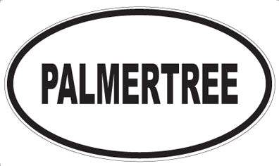 PALMERTREE - Oval Sticker