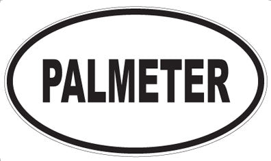 PALMETER - Oval Sticker