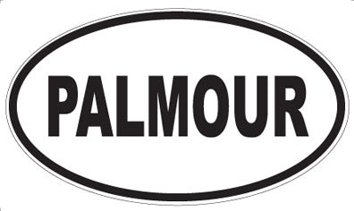 PALMOUR - Oval Sticker