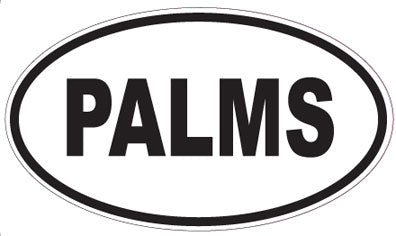 PALMS - Oval Magnet