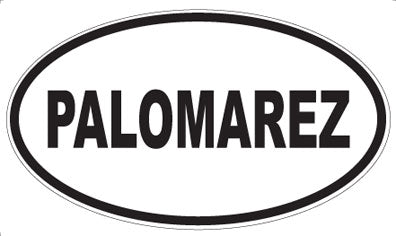 PALOMAREZ - Oval Sticker