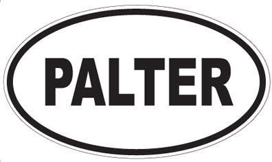 PALTER - Oval Sticker