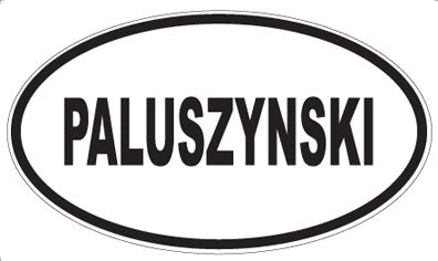 PALUSZYNSKI - Oval Sticker
