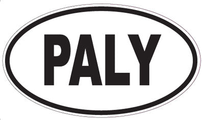 PALY - Oval Sticker