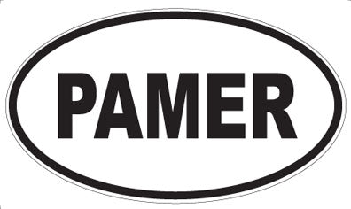 PAMER - Oval Sticker