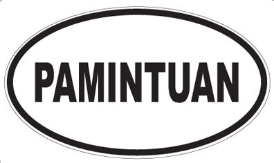 PAMINTUAN - Oval Magnet