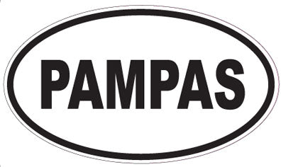 PAMPAS - Oval Sticker