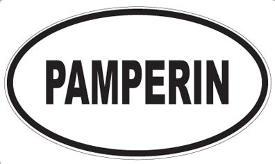 PAMPERIN - Oval Sticker