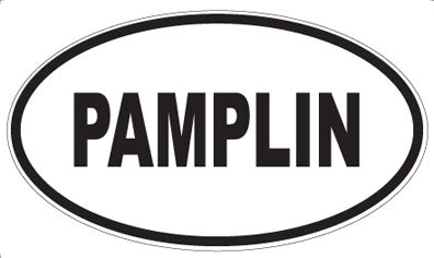 PAMPLIN - Oval Sticker