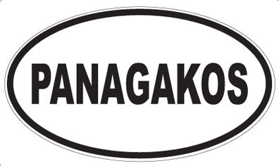 PANAGAKOS - Oval Magnet