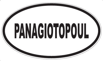 PANAGIOTOPOUL - Oval Sticker
