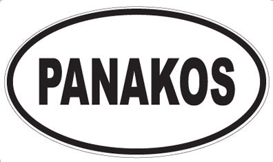 PANAKOS - Oval Sticker