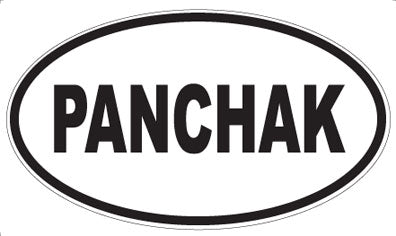 PANCHAK - Oval Sticker