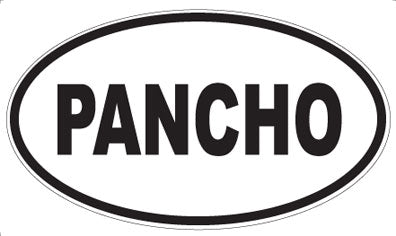 PANCHO - Oval Sticker