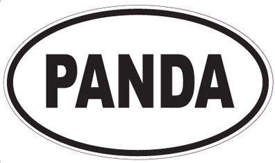 PANDA - Oval Magnet