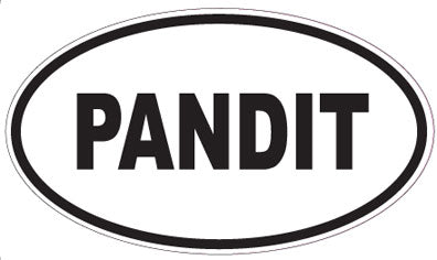 PANDIT - Oval Sticker